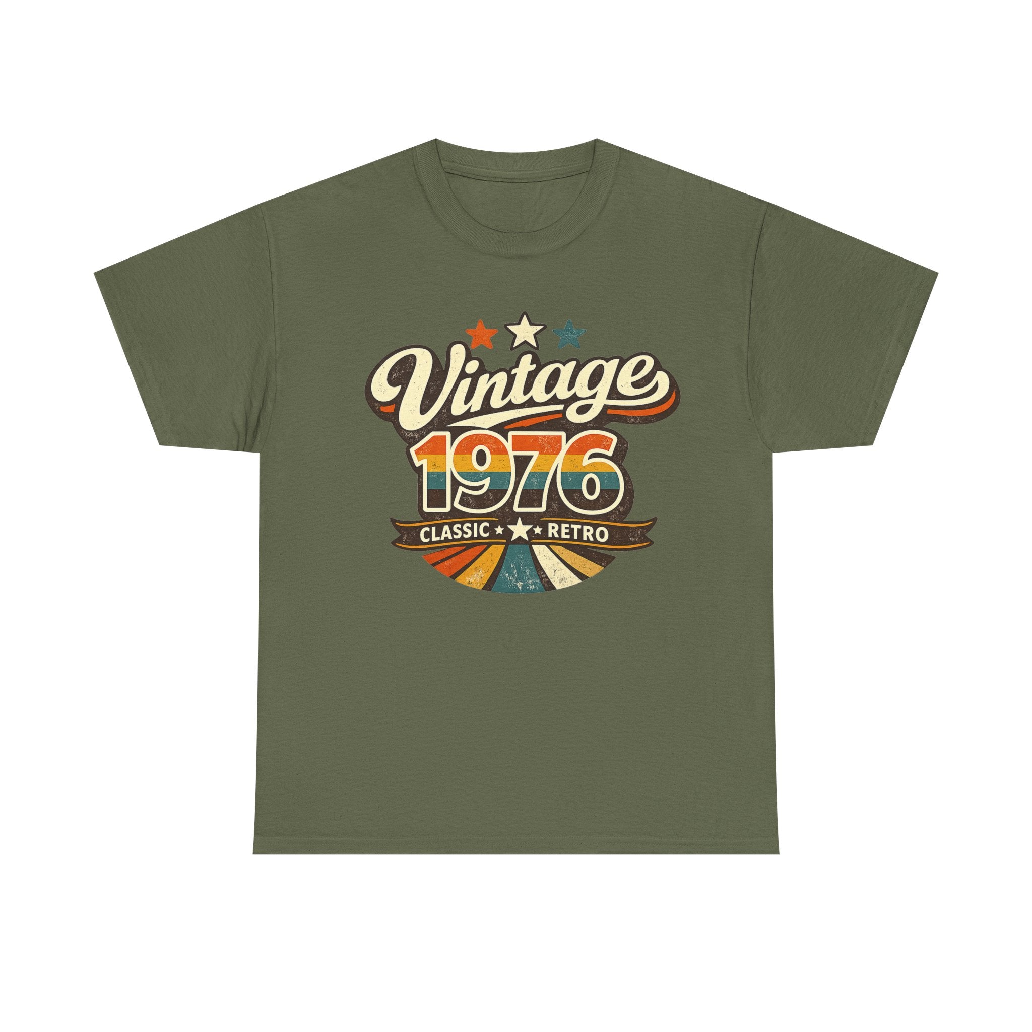Vintage 1976 Retro Graphic Tee — Classic Birthday or Anniversary Gift