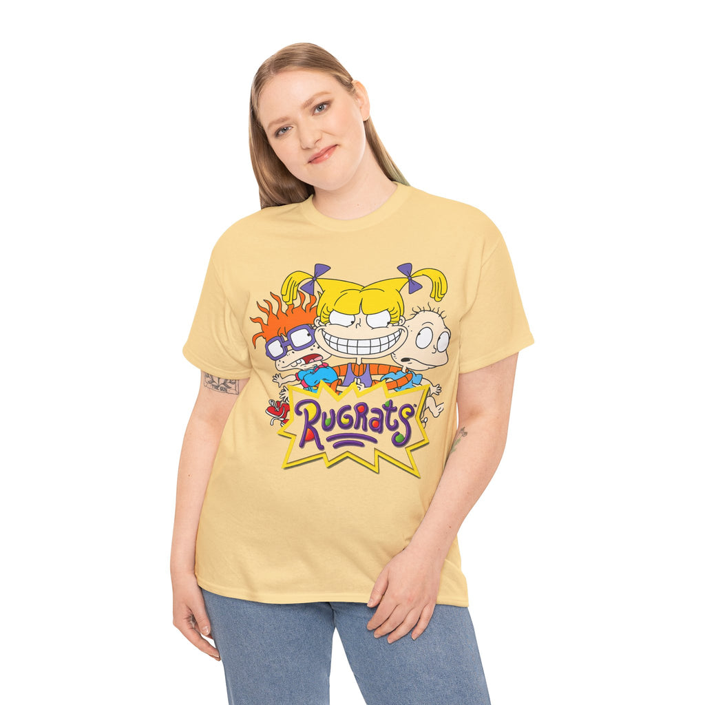 Rugrats Retro Cartoon Crewneck Tee — Colorful 90s Kids Character Design
