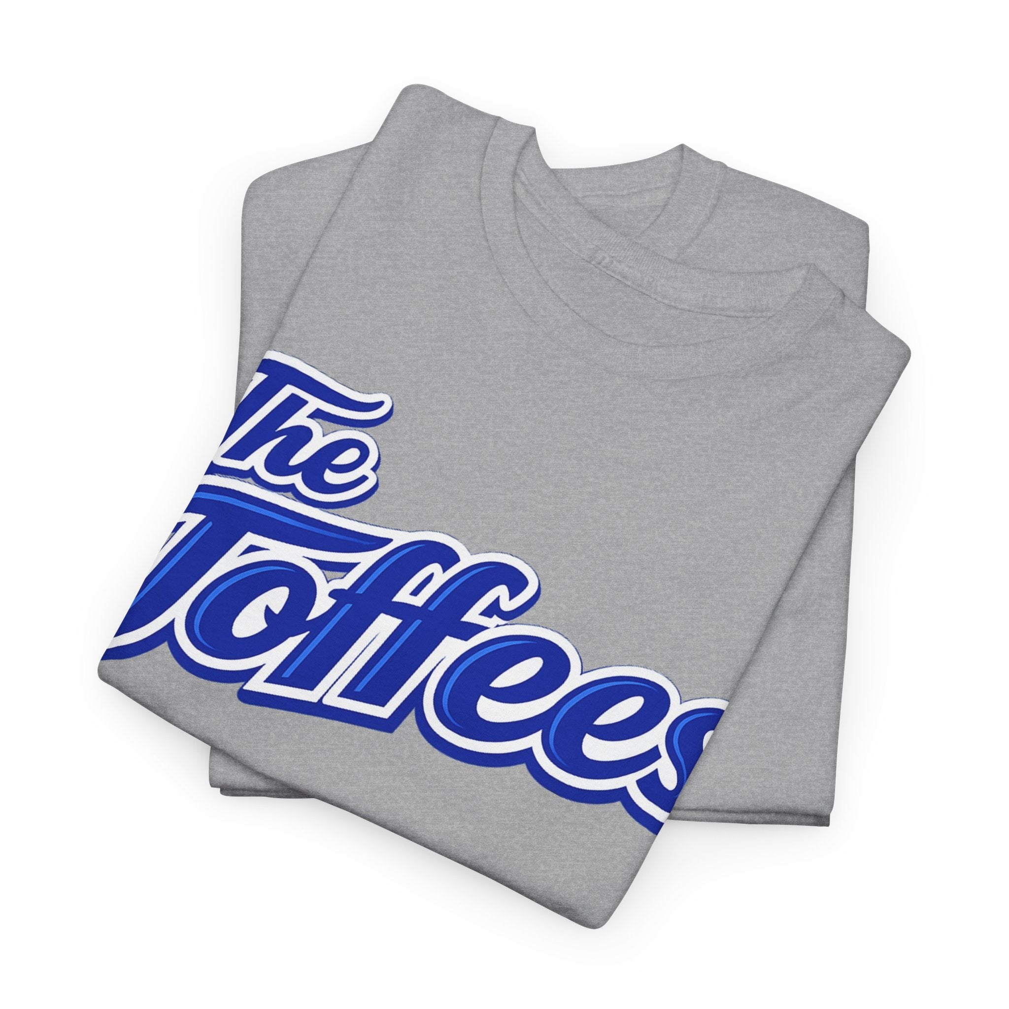 The Toffees Script Tee — Vintage Blue Logo T-Shirt