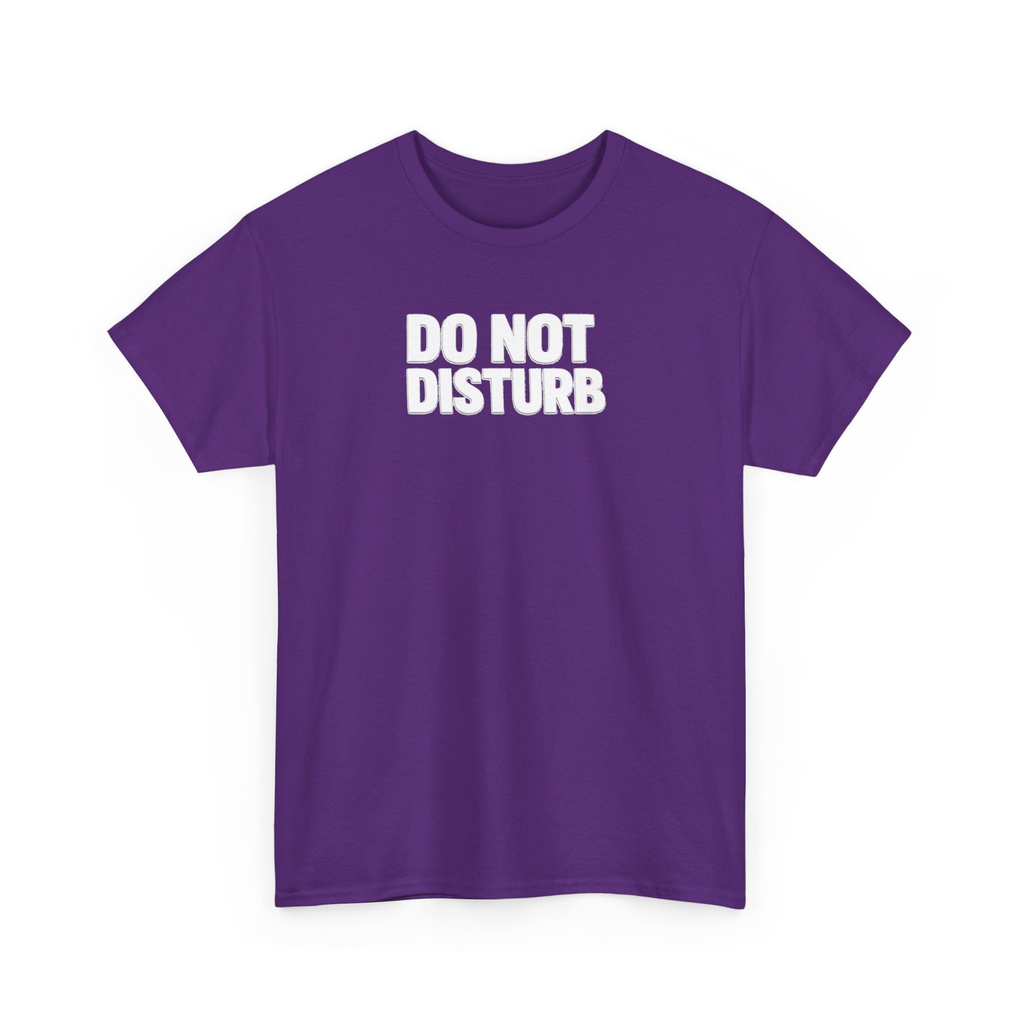 Do Not Disturb Tee — Black Graphic Statement T-Shirt
