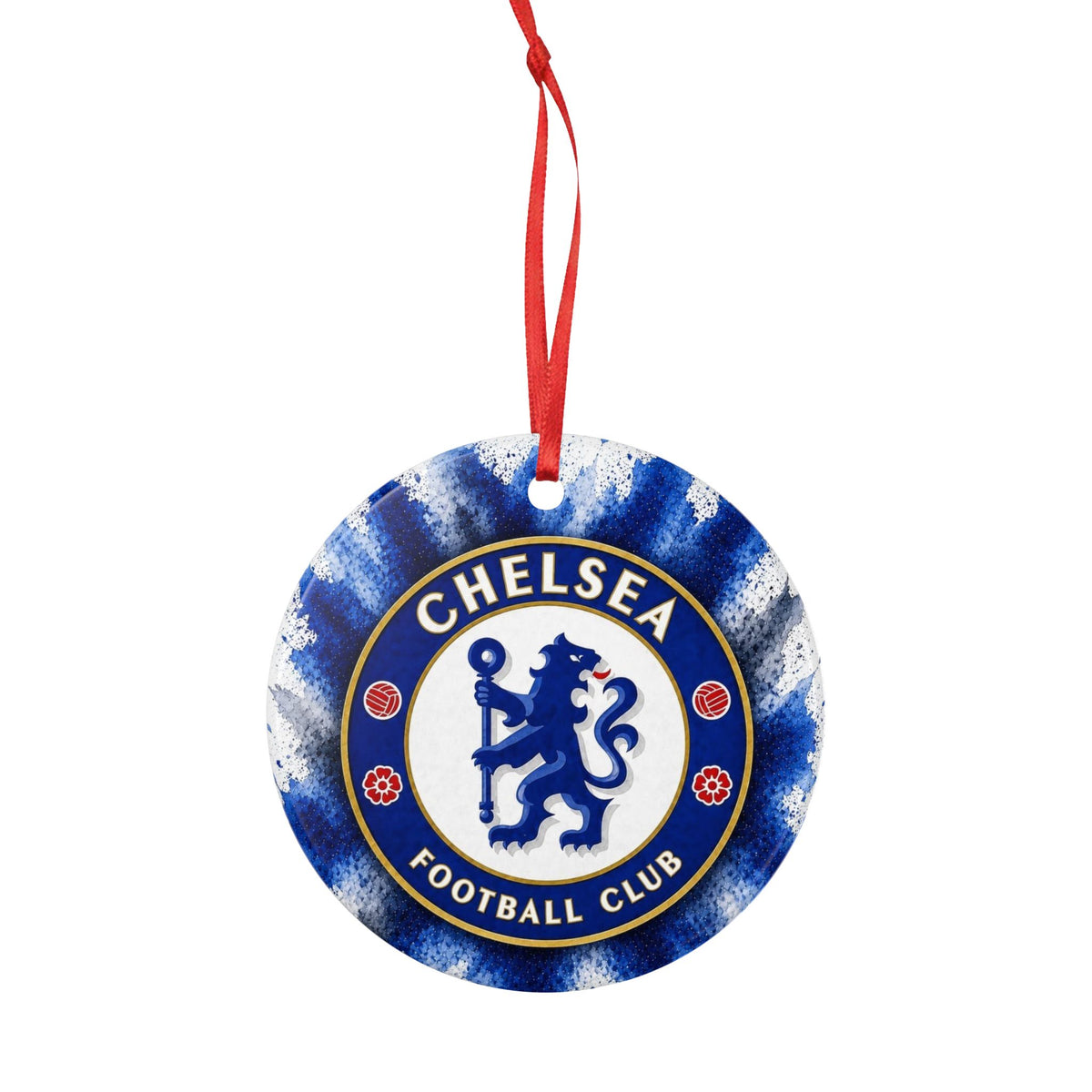 Chelsea Ceramic Ornament — Blue Football Club Crest Double-Sided Holiday Ornament