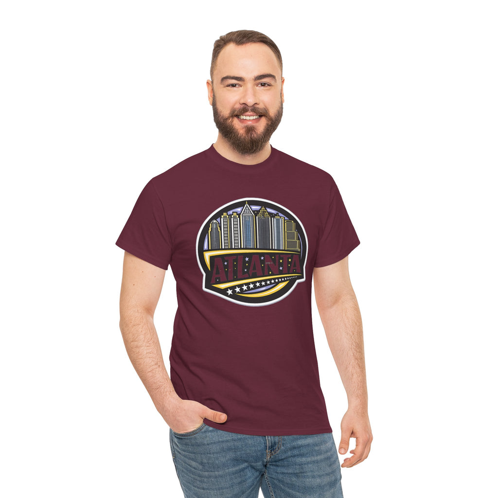 Atlanta Skyline Tee — Vintage City Badge Graphic T-Shirt