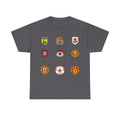 Manchester United T-Shirt — Vintage Football Club Badge Collage Tee