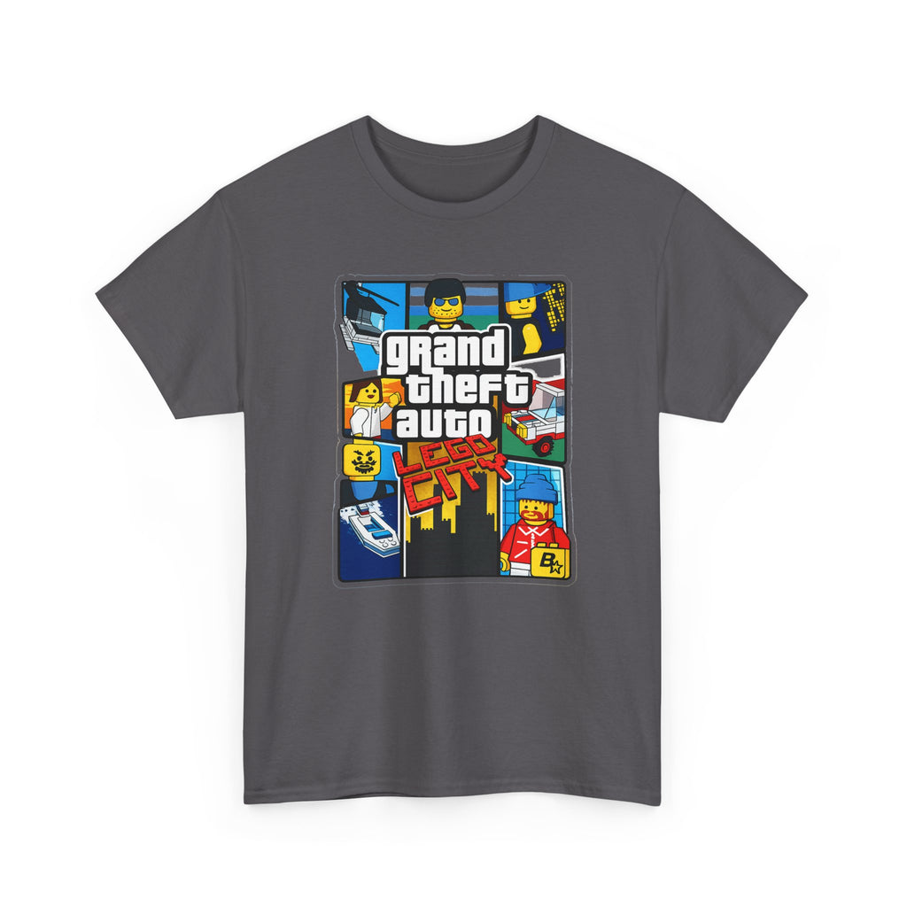 GTA Lego City Retro Block-Style 'Grand Theft Auto' Graphic Tee