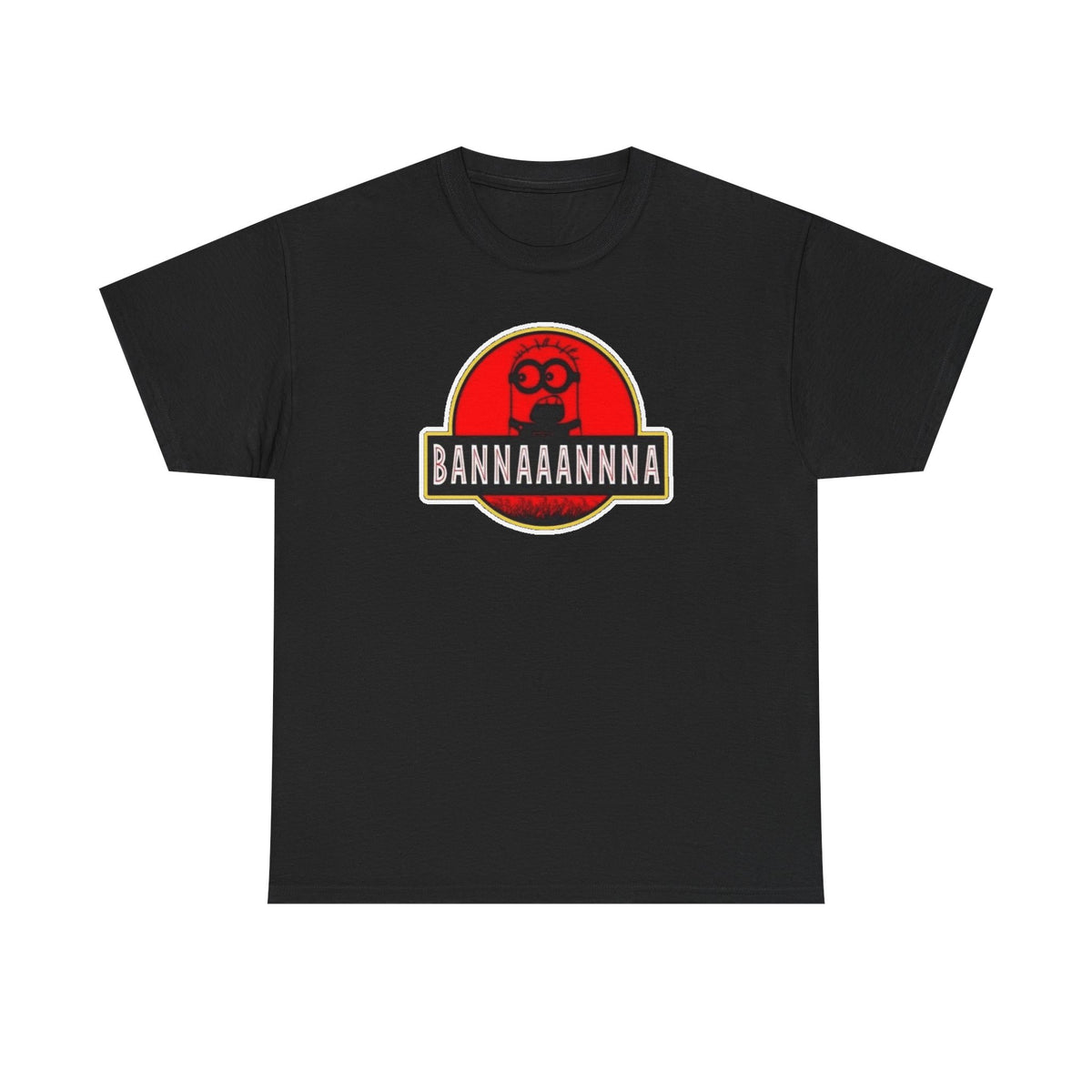 Bannaaannna Graphic Tee — Retro Red Logo Funny Banana Shirt