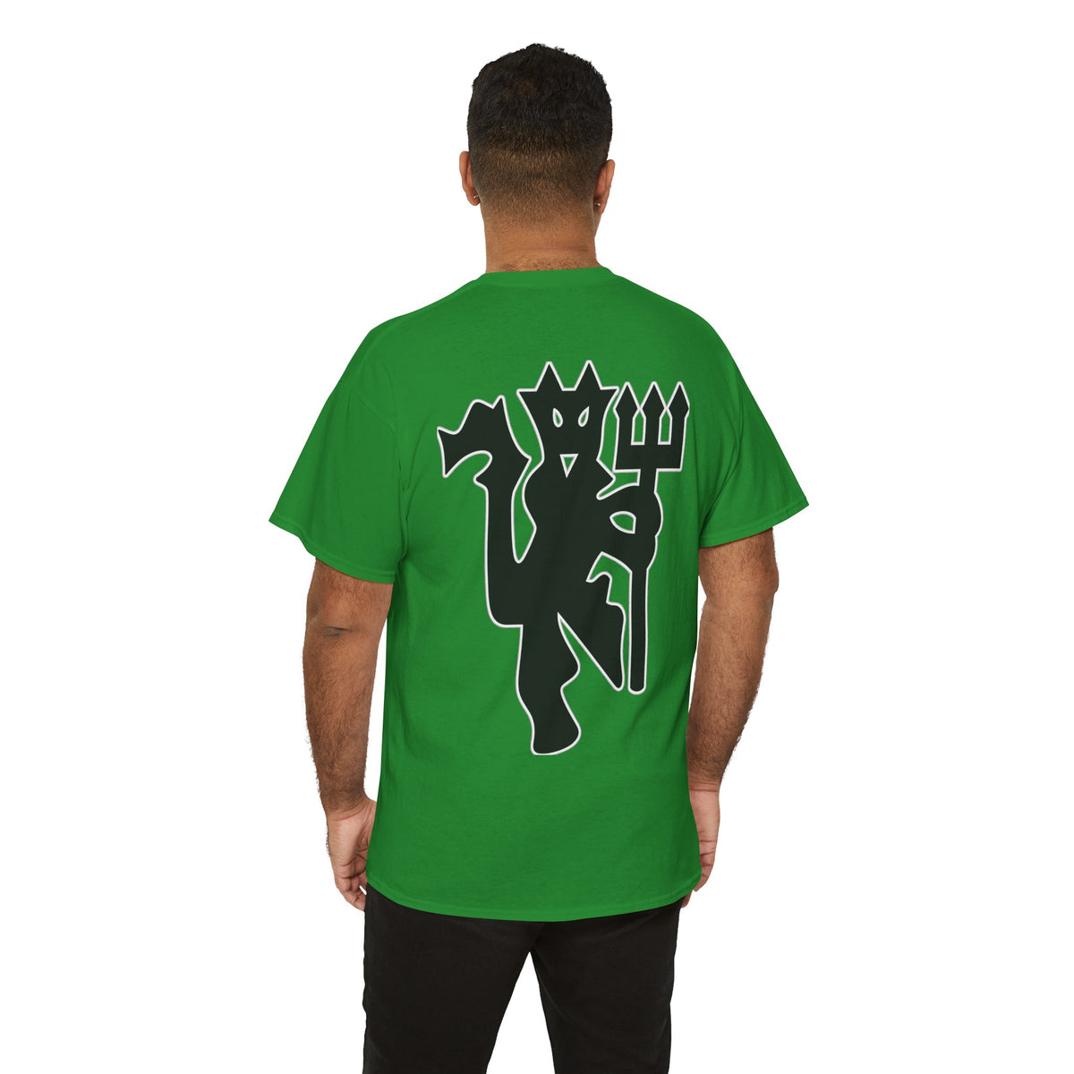 Manchester United Devil Cotton T-Shirt – Retro Trident Football Crest Tee