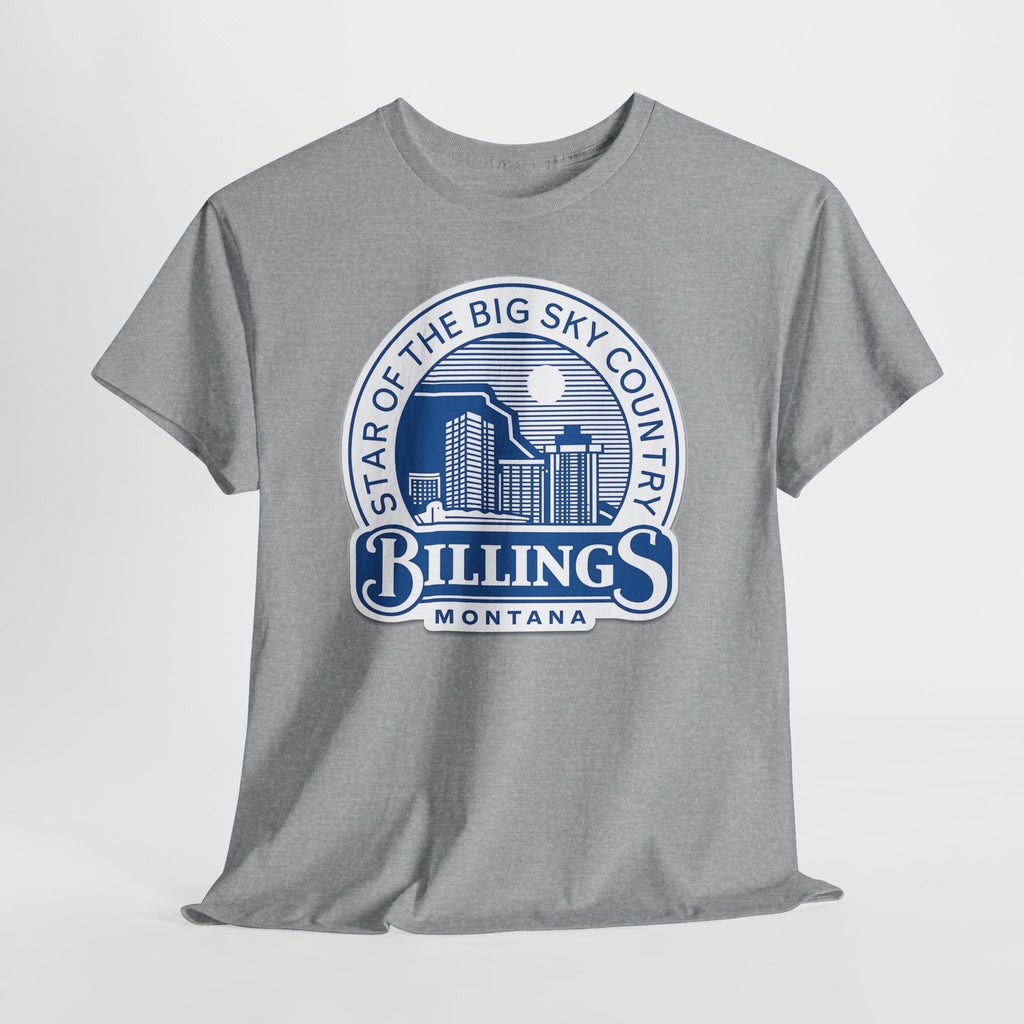 Billings Montana Tee — "Star of the Big Sky Country" Retro City Skyline T-Shirt