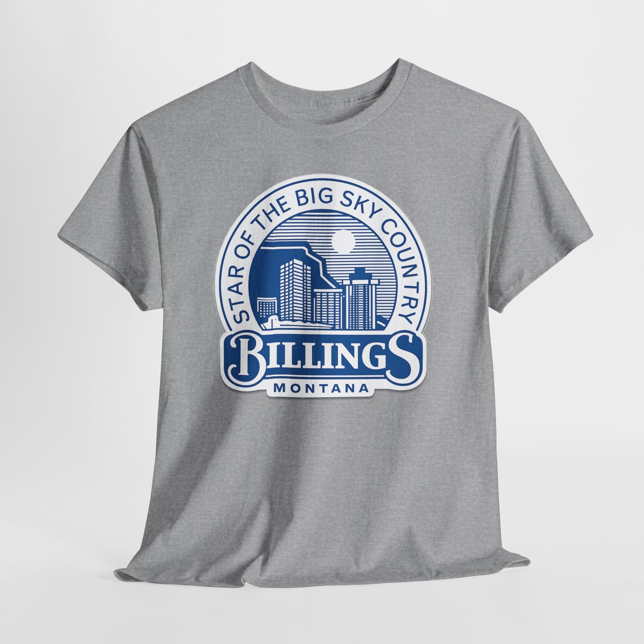 Billings Montana Tee — "Star of the Big Sky Country" Retro City Skyline T-Shirt