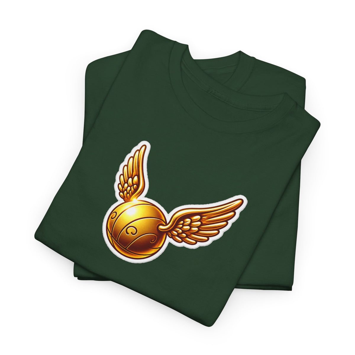Golden Snitch Cotton T‑Shirt — Quidditch Wizarding Fan Tee