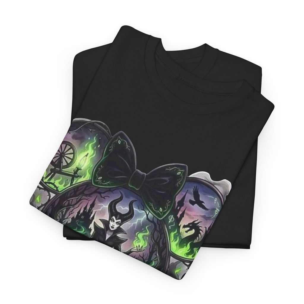 Maleficent Haunted Mouse Skull T-Shirt — Dark Fairytale Villain Tee
