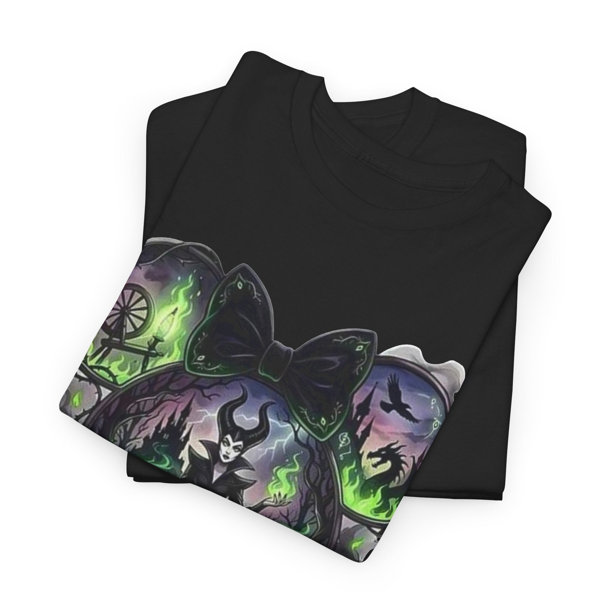 Maleficent Haunted Mouse Skull T-Shirt — Dark Fairytale Villain Tee
