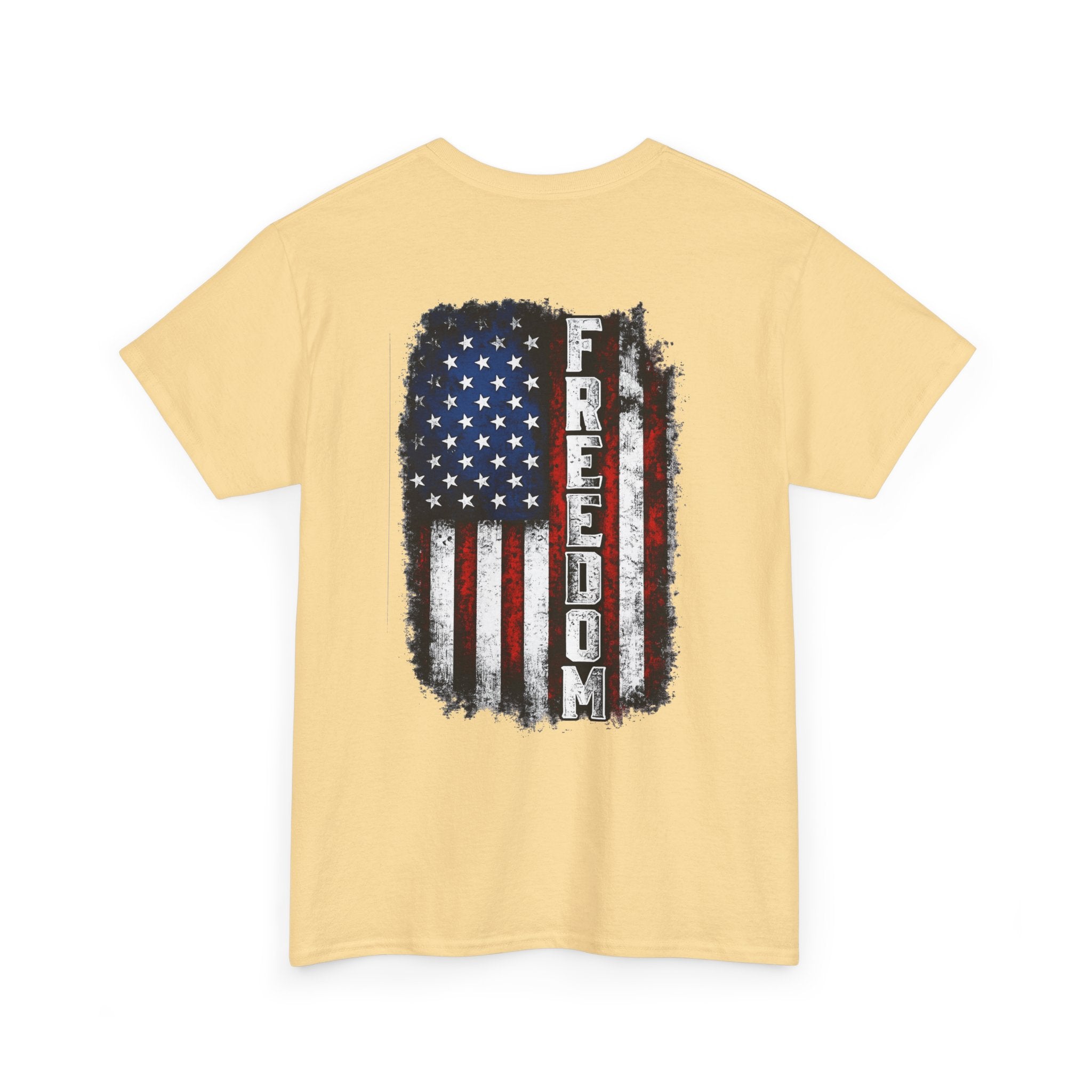 Freedom American Flag T-Shirt — Distressed USA Patriotic Tee