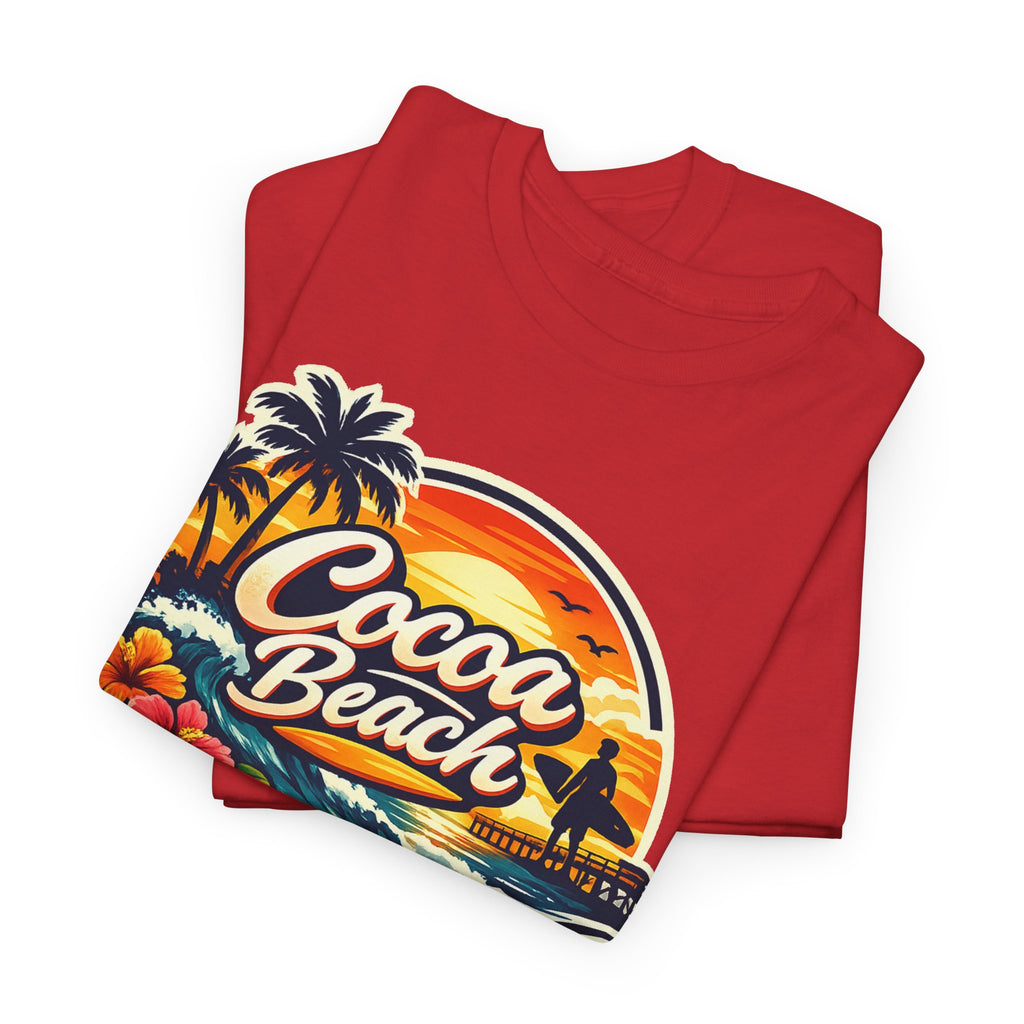 Cocoa Beach Vintage Sunset T-Shirt