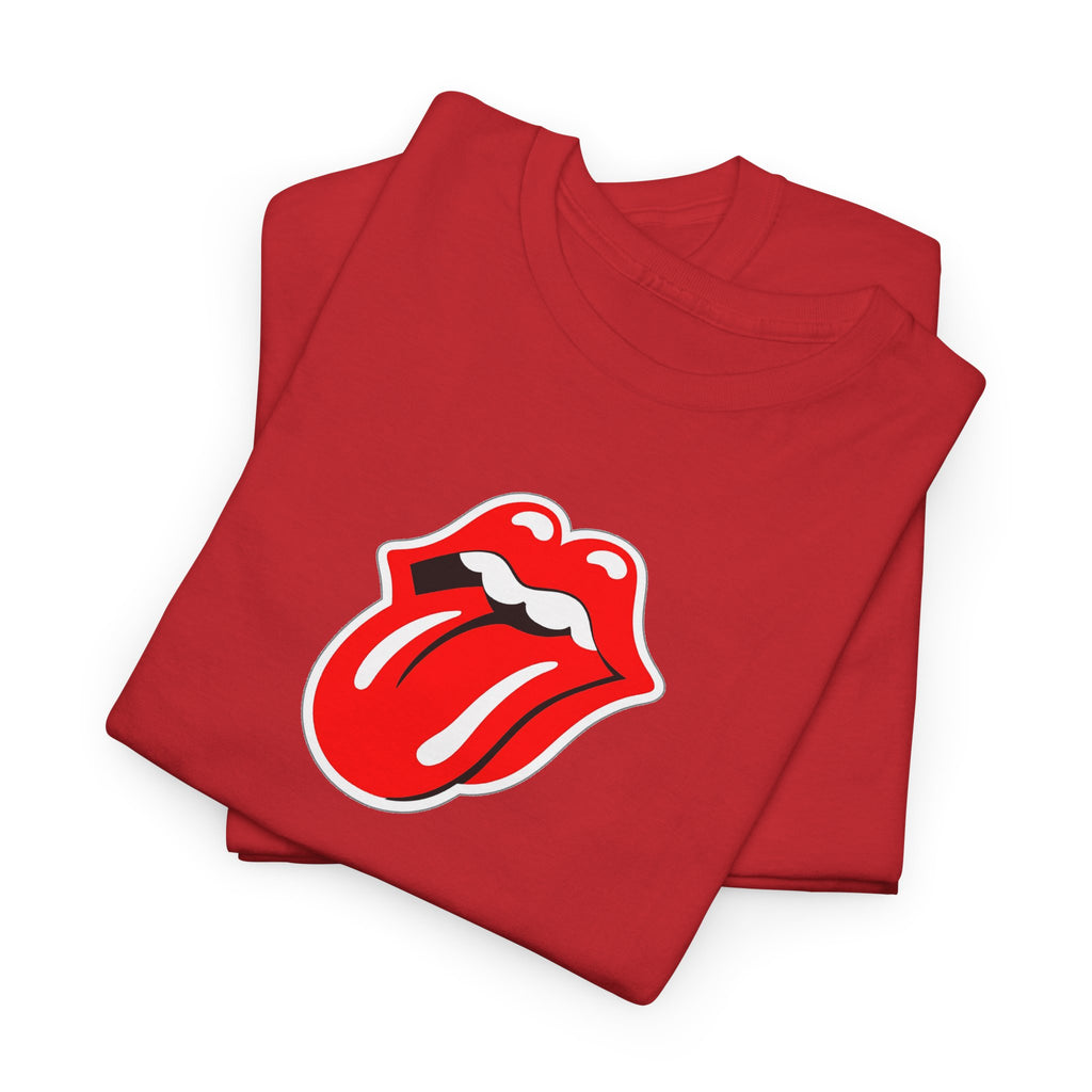 Rock Retro Red Tongue and Lips Graphic Tee
