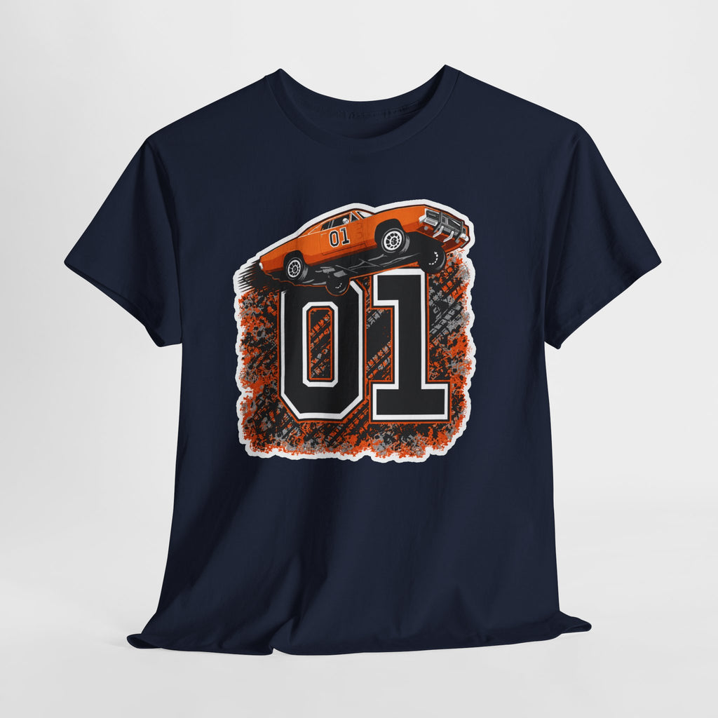 Dukes of Hazzard Inspired Race Car '01' Graphic Tee