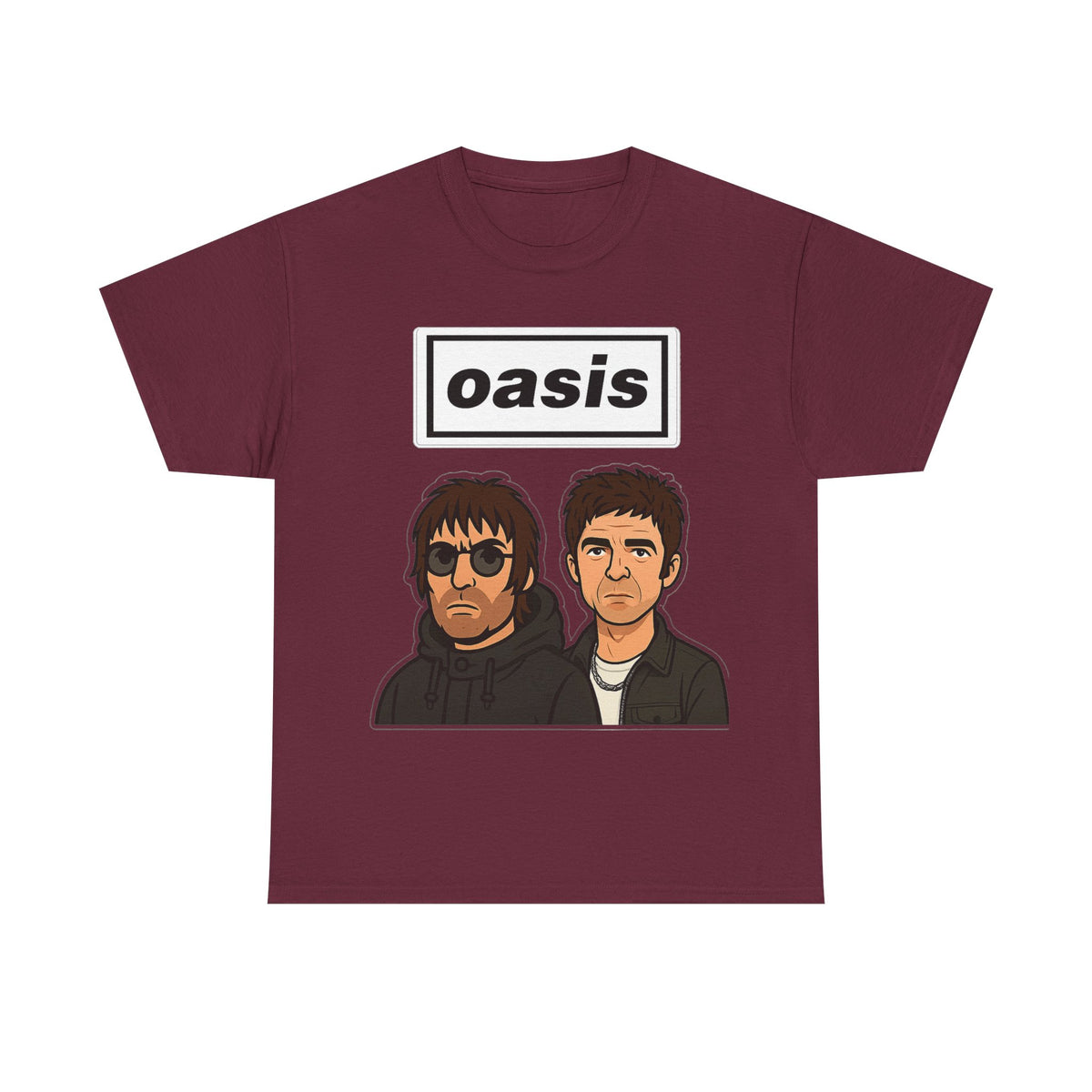 Oasis Inspired Unofficial Band Logo Tee — 'oasis' Graphic T-Shirt