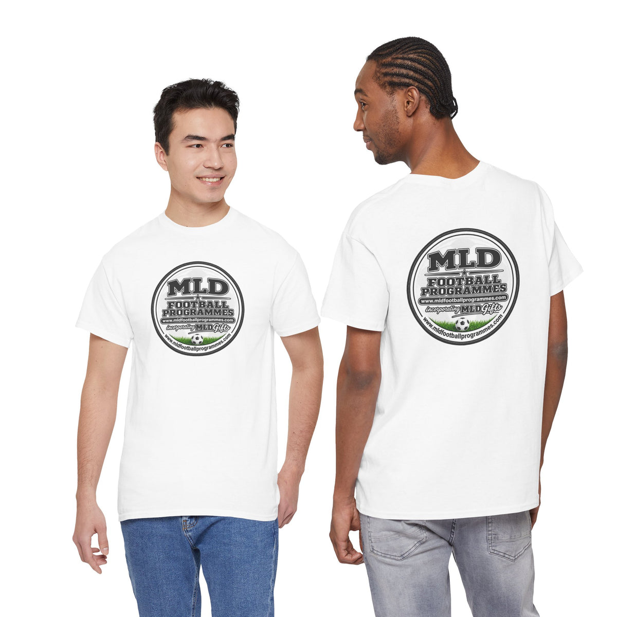 MLD Football Programmes Vintage Logo Cotton T-Shirt