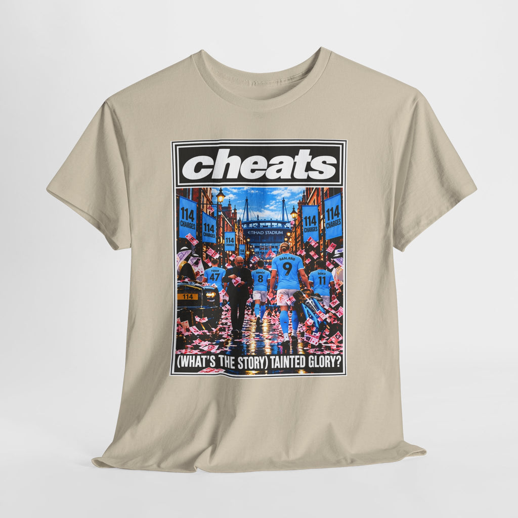 Cheats “What’s the Story? Tainted Glory?” Sports Graphic Cotton T-Shirt