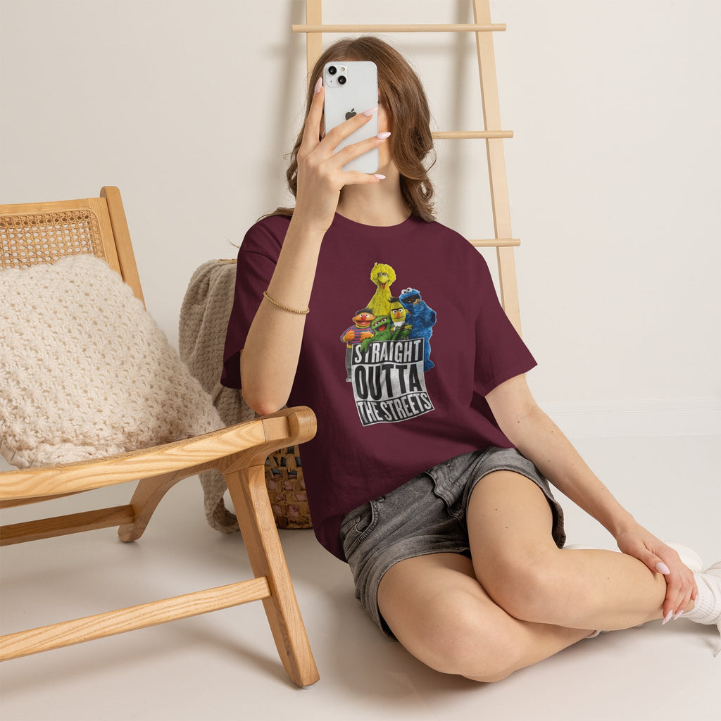 T-Shirt — "Straight Outta the Streets" Sesame Friends Graphic Tee