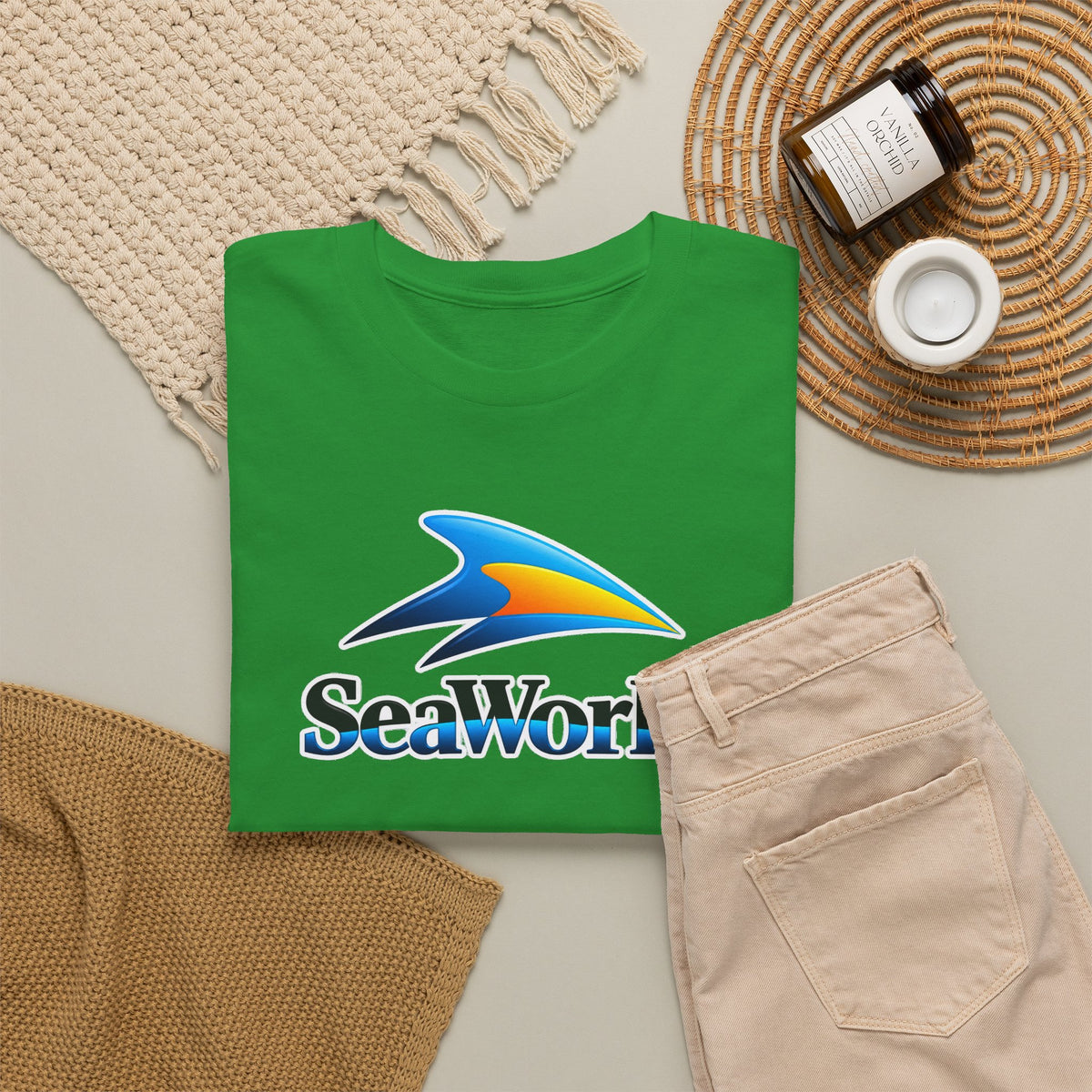 SeaWorld Logo T-Shirt — Classic Ocean Theme Tee