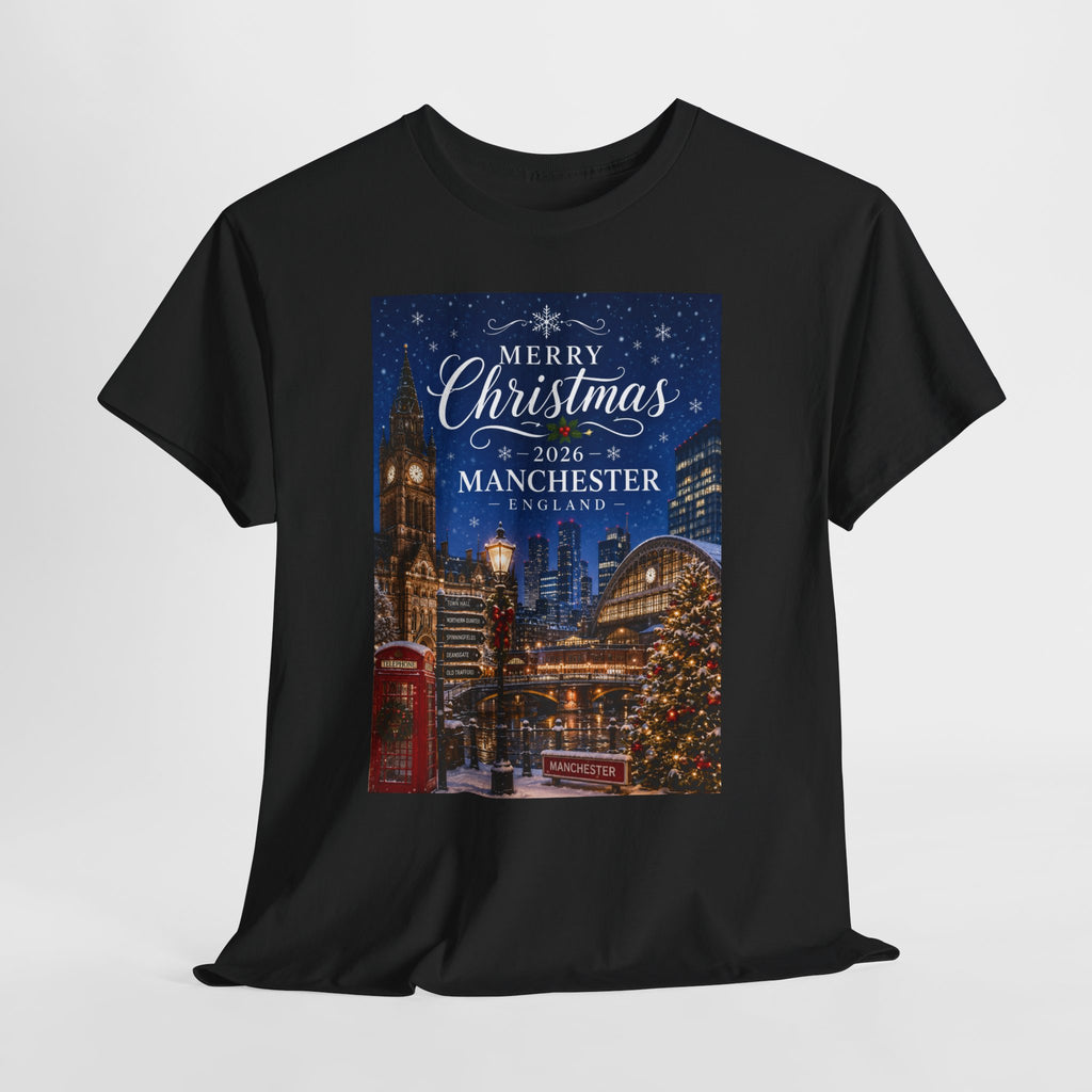 Manchester Christmas Tee — Merry Christmas 2026 Holiday T‑Shirt