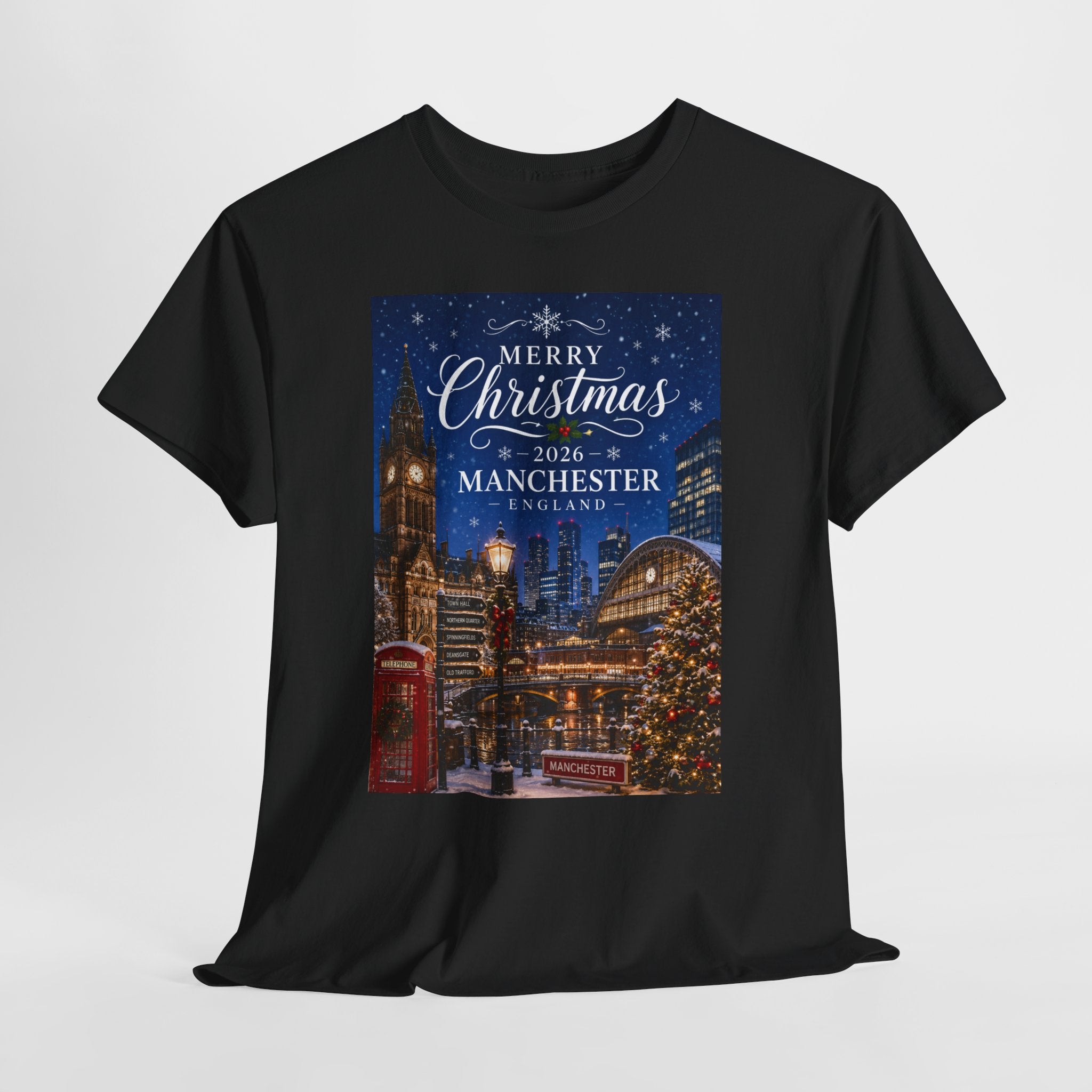 Manchester Christmas Tee — Merry Christmas 2026 Holiday T‑Shirt