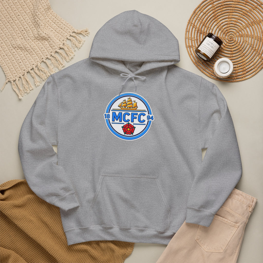 MCFC Logo Hoodie – Vintage Football Club Crest Pullover