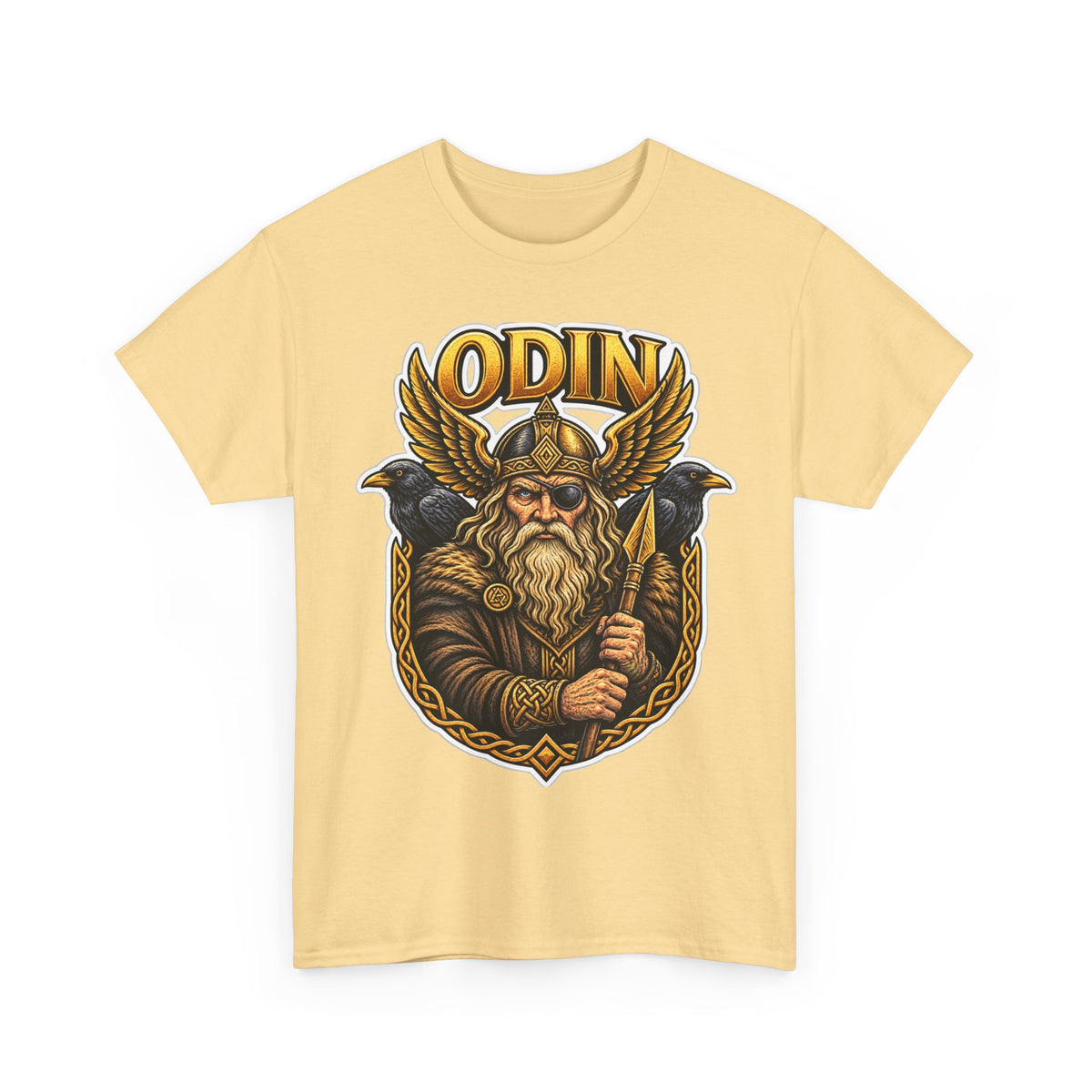 Odin Viking Cotton T-Shirt — Norse God Graphic Tee