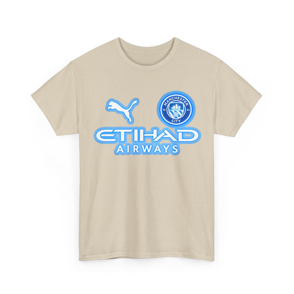 Manchester City Inspired Etihad Airways Logo Tee