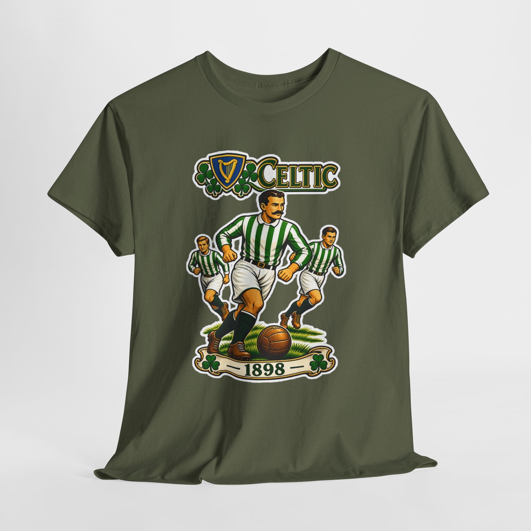 Celtic Football Retro Players Tee — 1898 Vintage Soccer Shirt