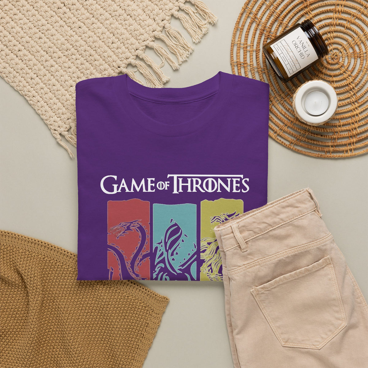 Game of Thrones House Sigils T-Shirt — Stark Lannister Tully Banner Tee