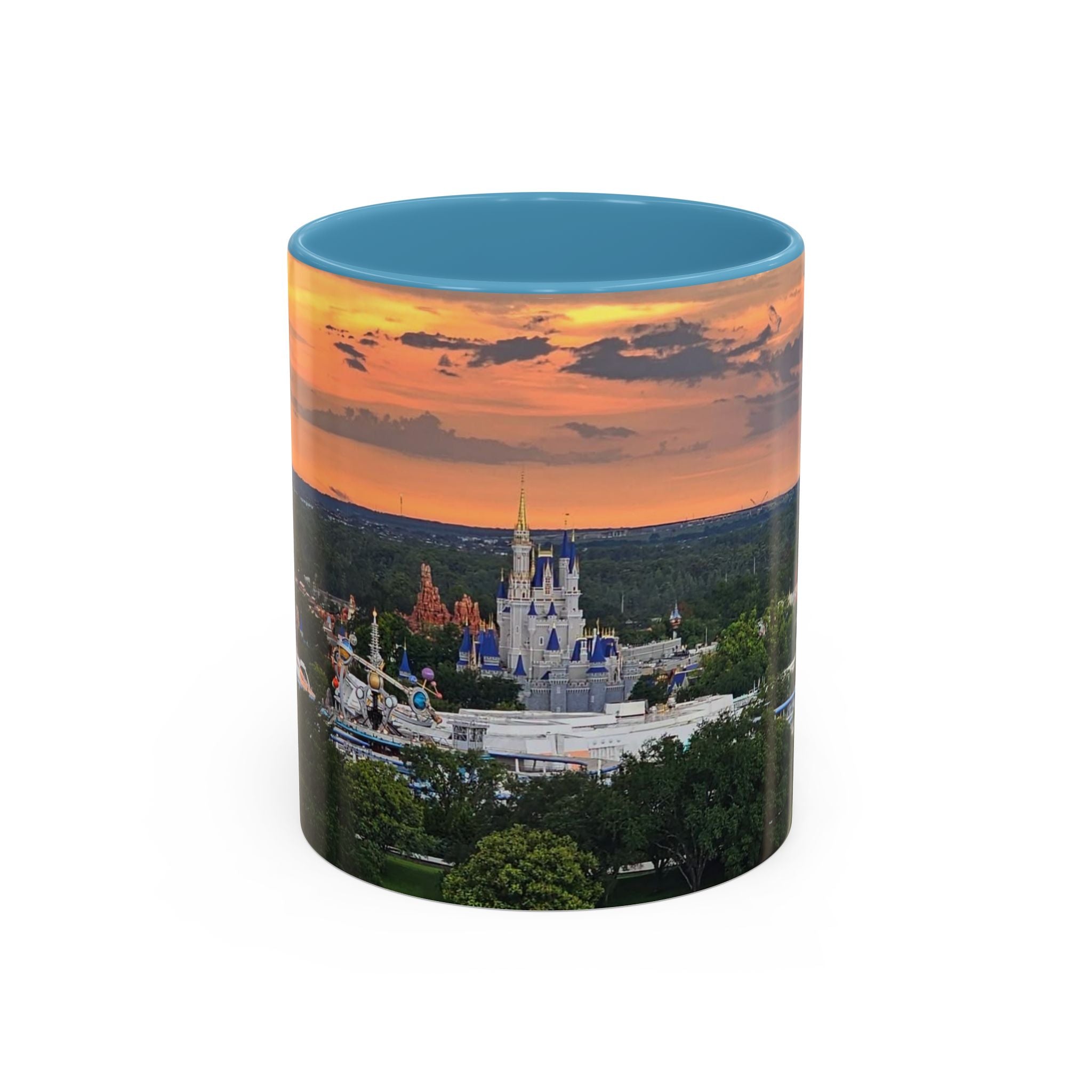 Disney Magic Kingdom Castle Sunset Coffee Mug (Accent, 11/15oz)