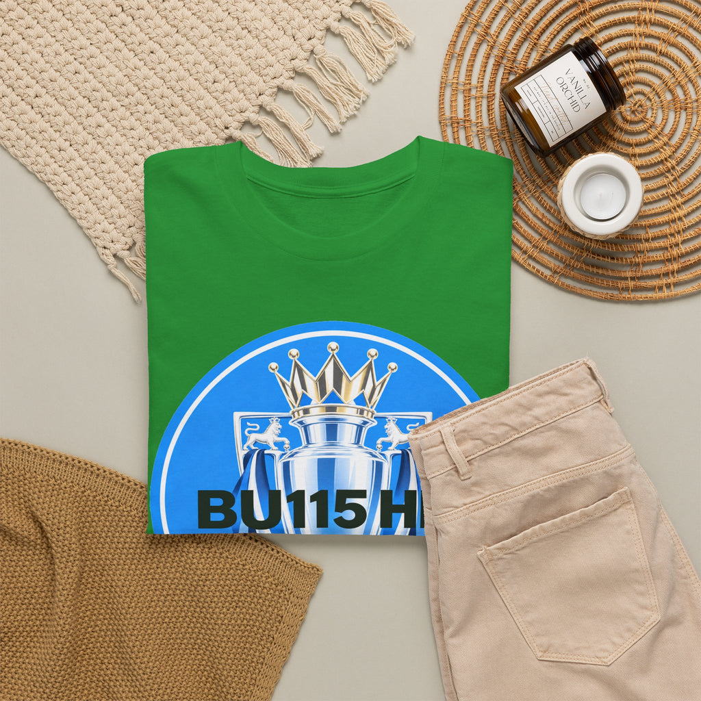 Manchester City Anti Premier League Charges Cotton T-Shirt — 'BU11SH1T' Blue Crown Football Shirt