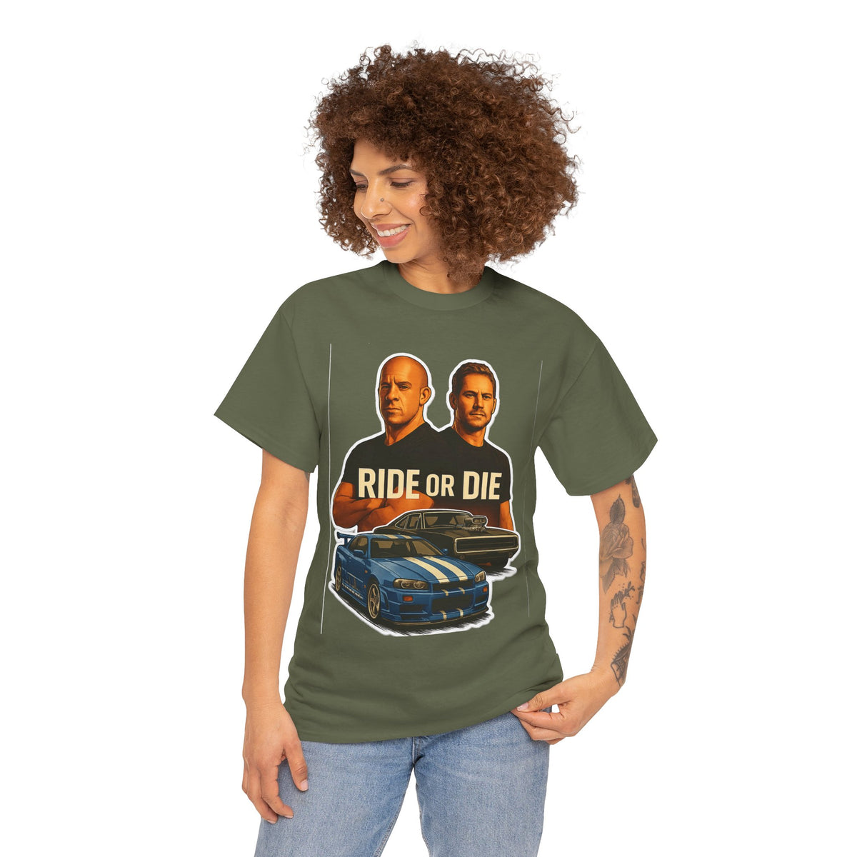 Ride or Die Street Racing Graphic Cotton Tee