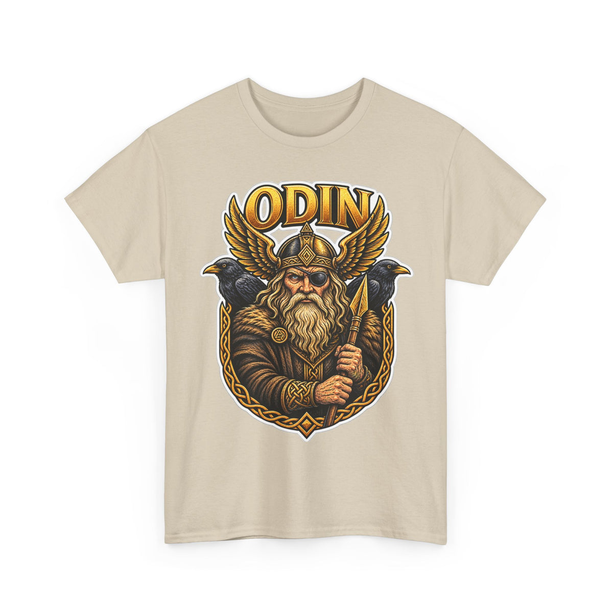 Odin Viking Cotton T-Shirt — Norse God Graphic Tee