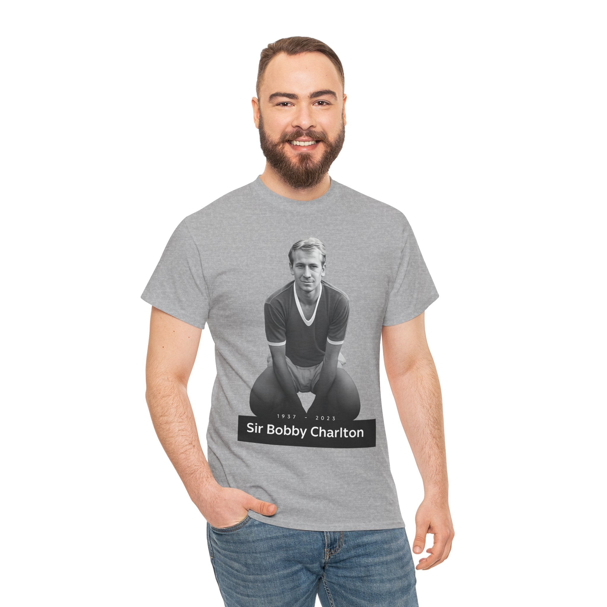 Sir Bobby Charlton Football Legend Cotton T‑Shirt