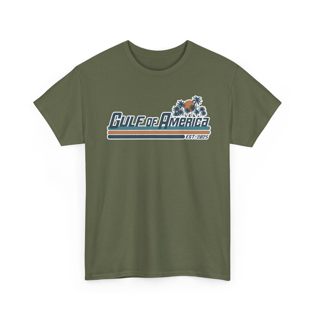Gulf of America Vintage Surf Tee — Retro Beach Logo T-Shirt