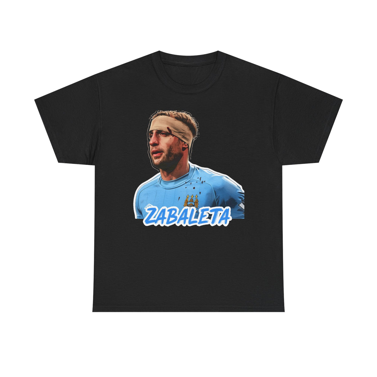 Zabaleta Manchester City Fan Tee — Retro Player Portrait Soccer T‑Shirt