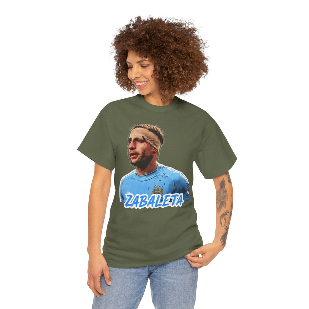 Zabaleta Manchester City Fan Tee — Retro Player Portrait Soccer T‑Shirt