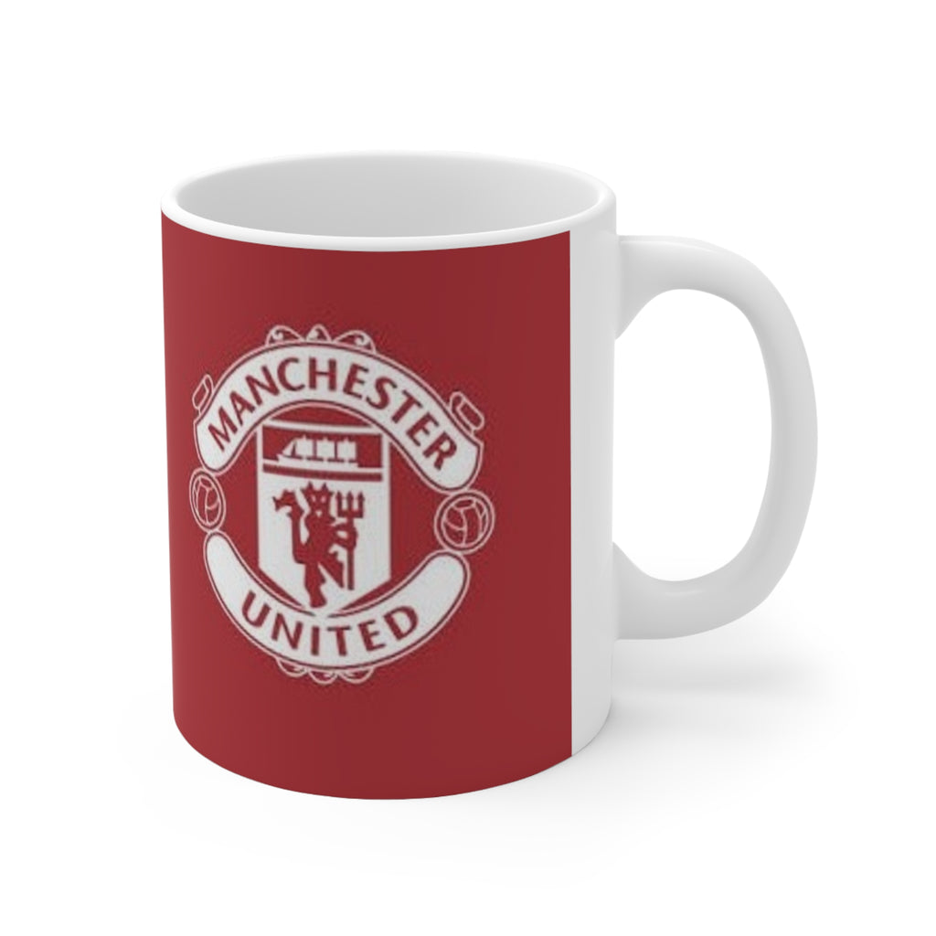 Manchester United Inspired Red Crest Ceramic Coffee Mug – 11oz & 15oz
