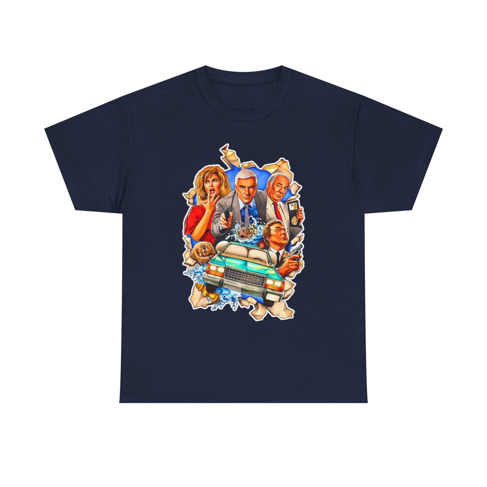 The Naked Gun / Police Squad Crime Comedy Movie Poster Cotton T-Shirt
