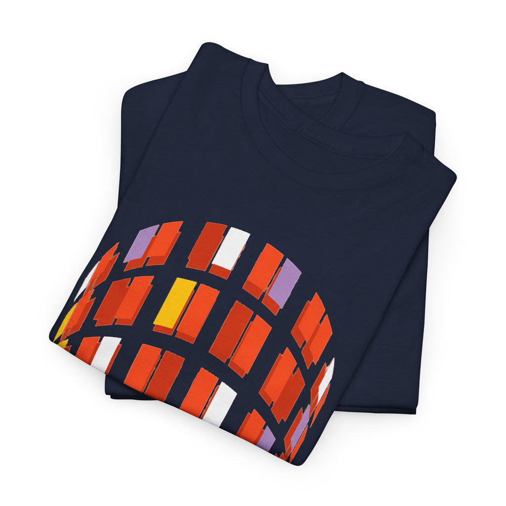 Hacienda Arch Graphic Cotton T-Shirt Tee — Retro Sunset Window Illustration