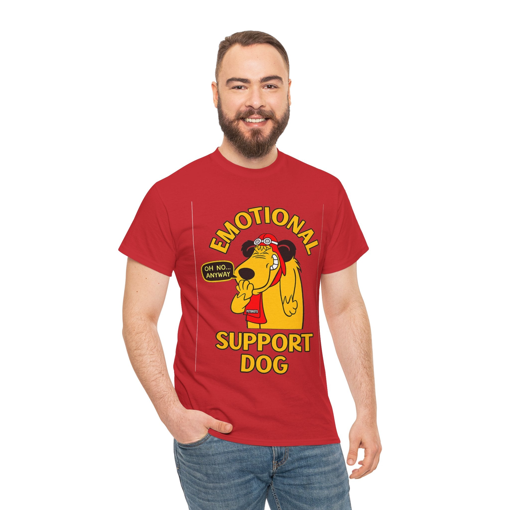 Emotional Support Dog T-Shirt — Cute Cartoon Comfort Pup Tee