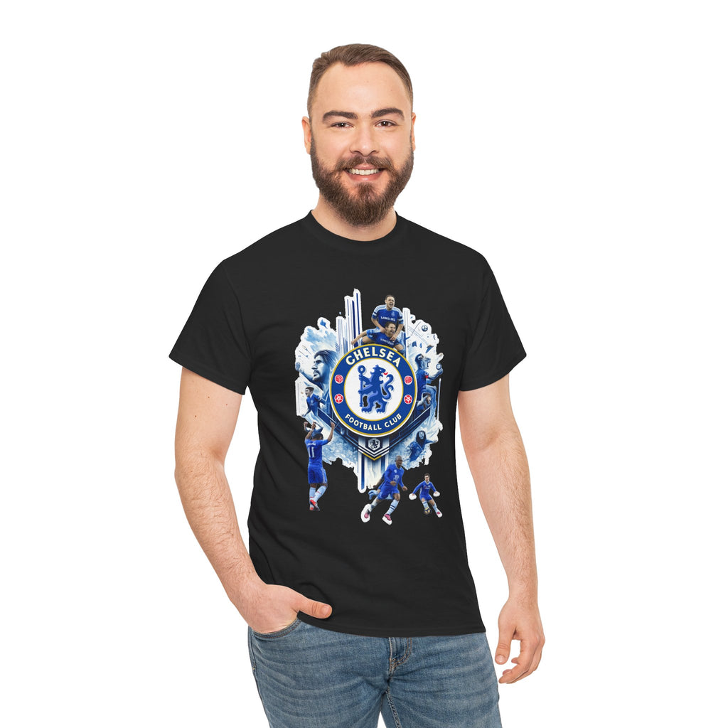 Chelsea FC Crest Players T-Shirt — Blue Football Fan Tee