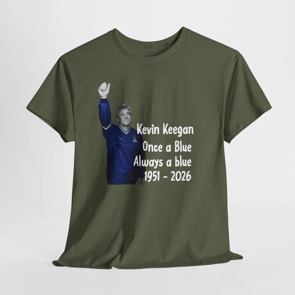 Kevin Keegan Tribute T-Shirt – "Once a Blue Always a Blue 1951–2026"