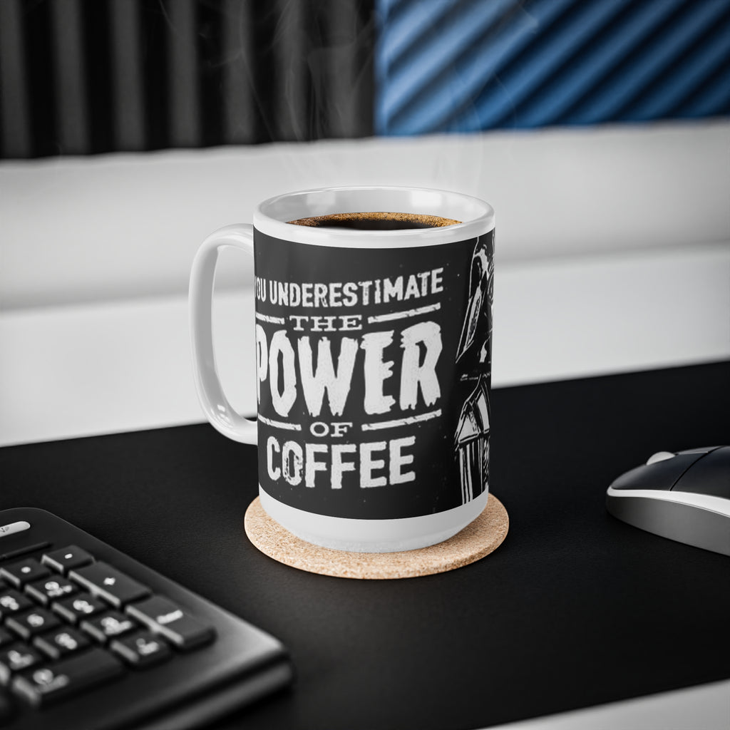 You Underestimate the Power of Coffee Darth Vader Black Ceramic Coffee Mug (11oz/15oz)