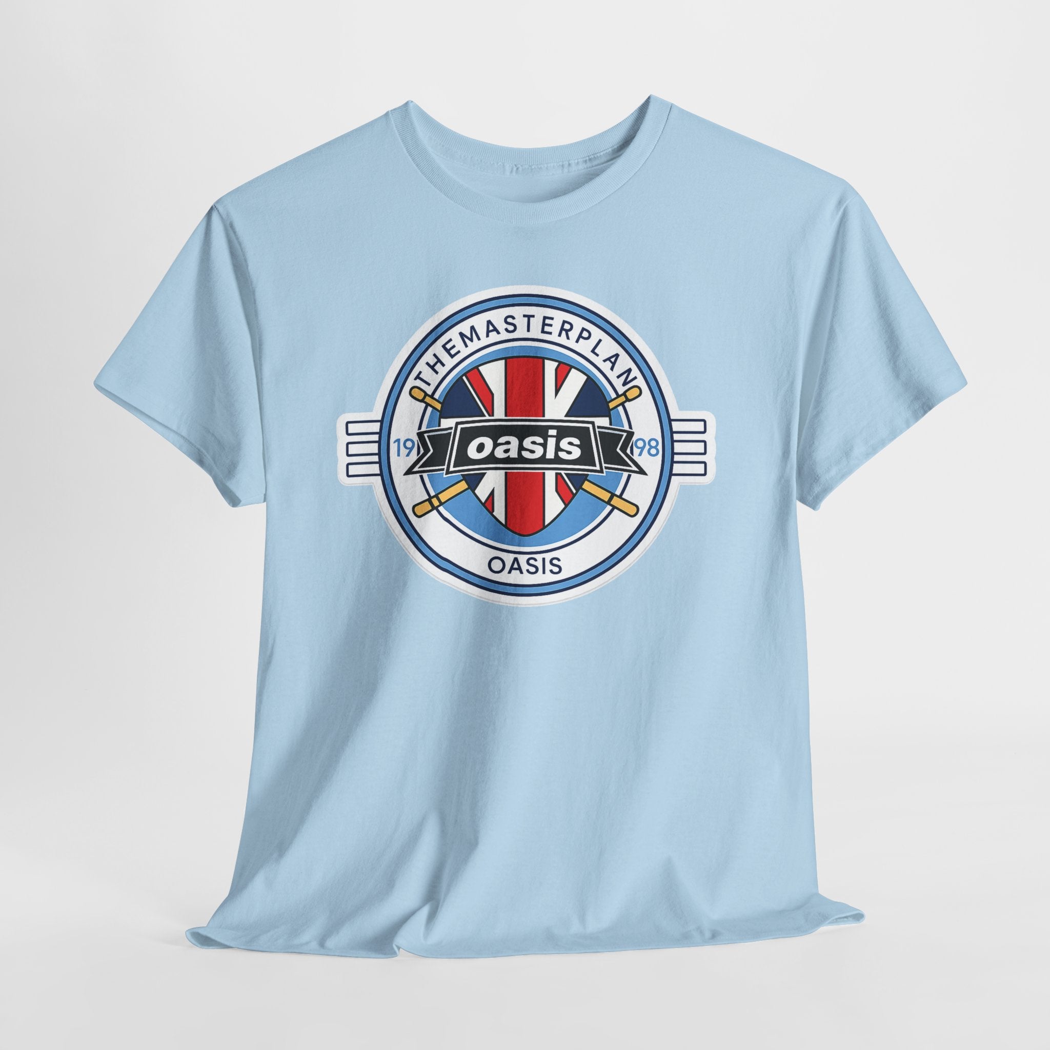 Oasis Union Jack Band Tee – Retro Rock Logo T-Shirt
