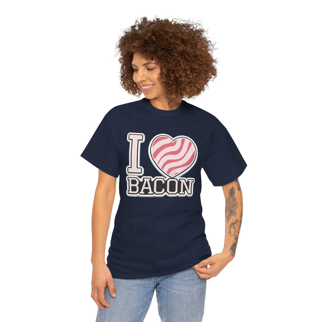 I Heart Bacon T-Shirt — Funny Novelty Bacon Lover Tee