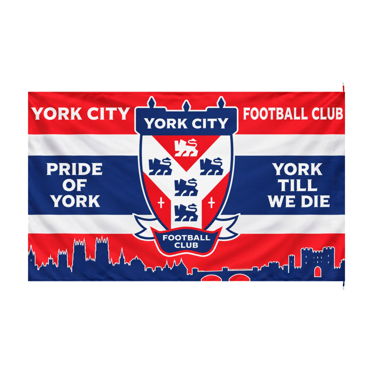York City Football Club Double-Sided Fan Flag – "Pride of York, York Till We Die"