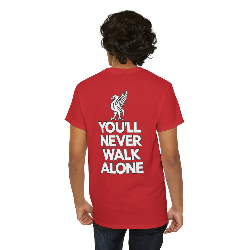 You'll Never Walk Alone T‑Shirt — Liverpool FC Crest Cotton Tee